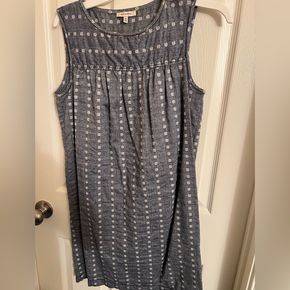 Blue jeans color dress